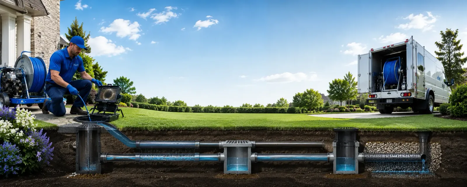Outdoor drain cleaning information for New Effington, SD